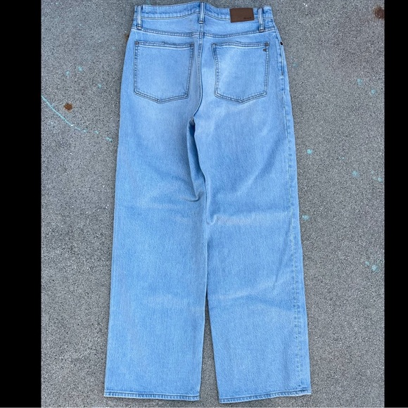 MADEWELL The Perfect Vintage Wide-Leg Crop Jean size 29 tall preloved school - Picture 10 of 11